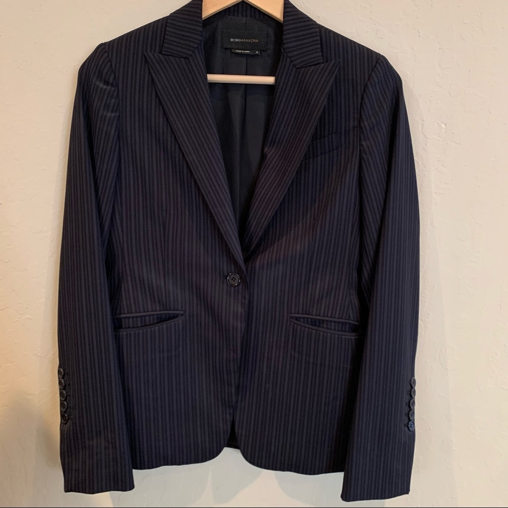 BCBG Pinstripe Suit Jacket